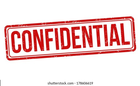Un tampon rouge avec le mot "CONFIDENTIEL" en majuscules.